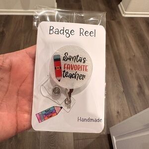 Santa's Favorite Teacher Badge Reel